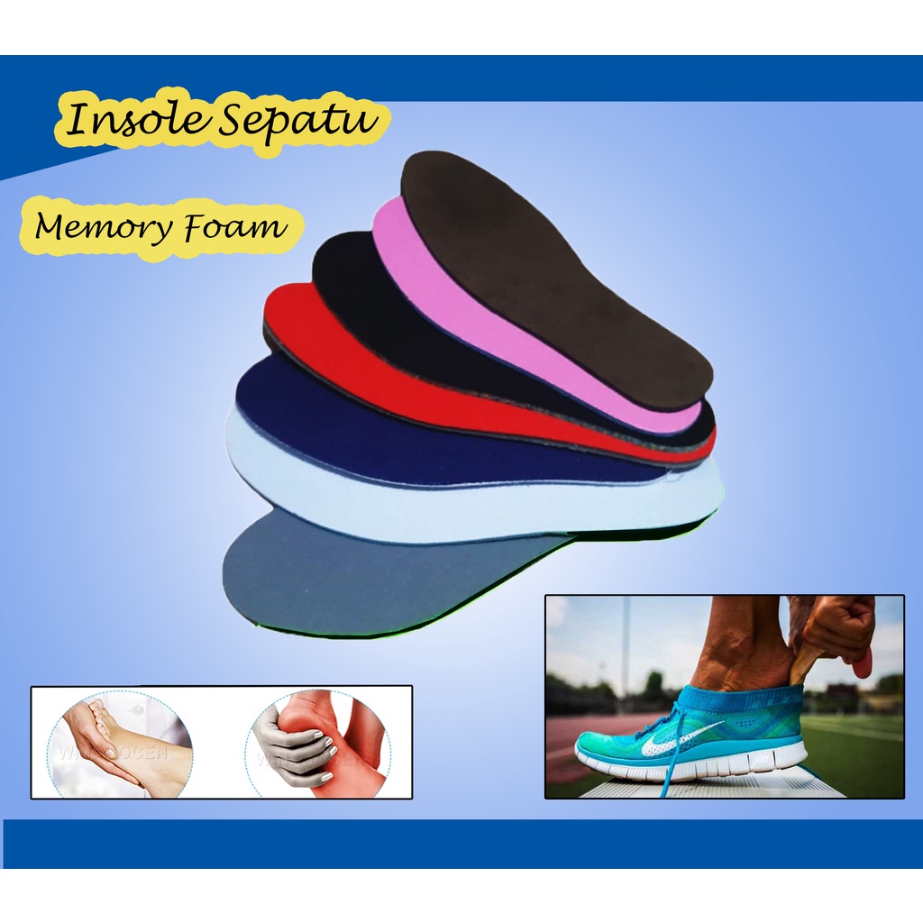 Insole Sepatu Memory Eva Foam / Sol Sepatu Pria Wanita / Insole Eva