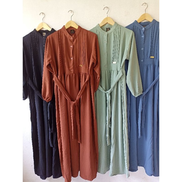 JR One Gamis kerah Busui Kancing Lengan Karet