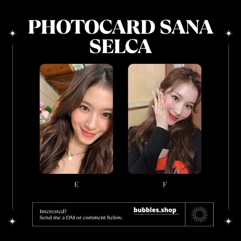 PHOTOCARD UNOFFICIAL SANA TWICE SELCA