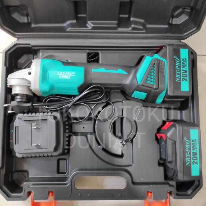 Nrt-Pro Mesin Gerinda Baterai Cordless Grinder Nrt Pro Tg99Dc 20V