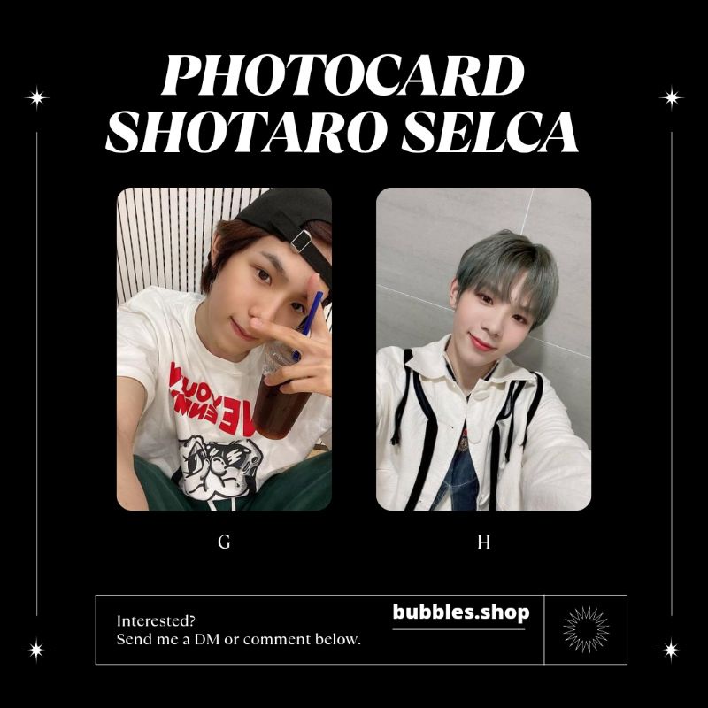 PHOTOCARD UNOFFICIAL SHOTARO NCT SELCA