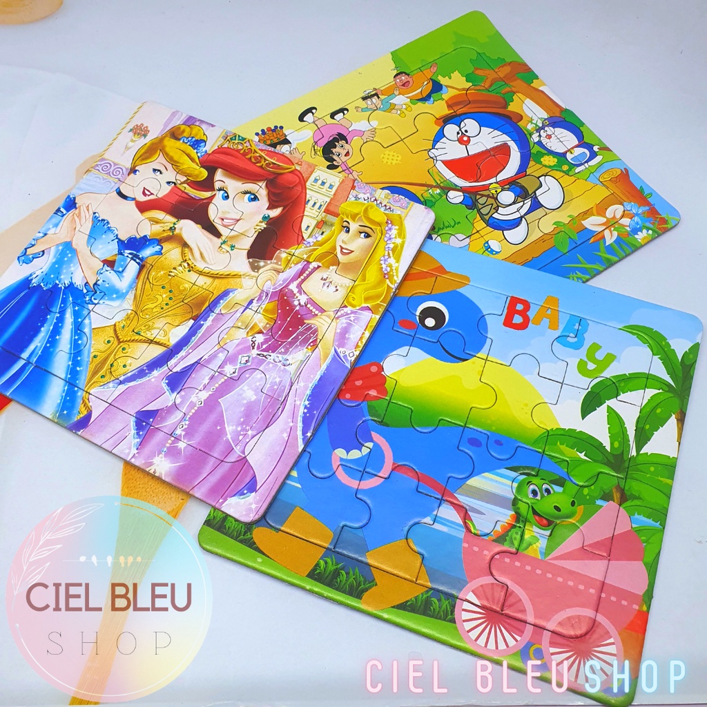 MAINAN PUZZLE MIX KARAKTER / PUZZLE TOY KARTUN MAINAN EDUKASI / CIEL BLEU SHOP