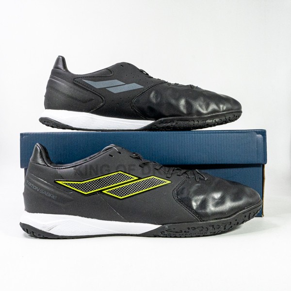 SEPATU FUTSAL MILLS T-RITON SABRE IN BLACK WHITE 9400401 ORIGINAL BNIB