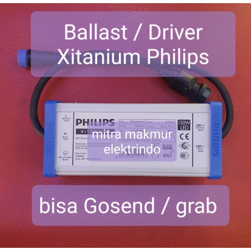 trafo / ballast philips pju led xitanium untuk 70w-150w