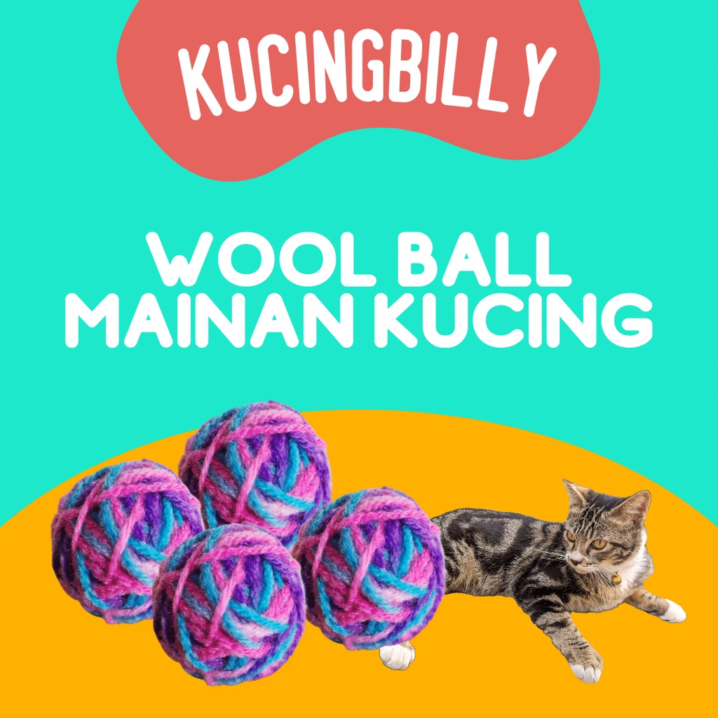 Wool ball mainan kucing