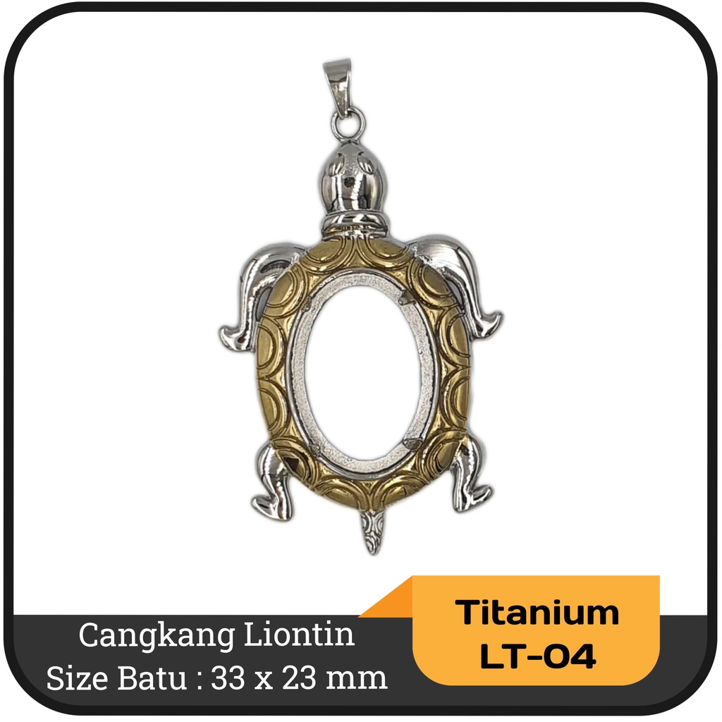 Rangka liontin batu titanium (Stainless stell)