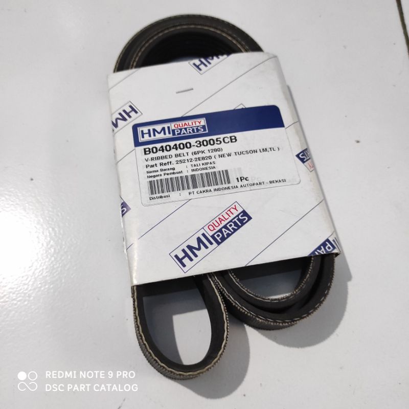 Fan belt Tali kipas Hyundai Tucson 6PK 1280 All New Tucson TL 6PK1280