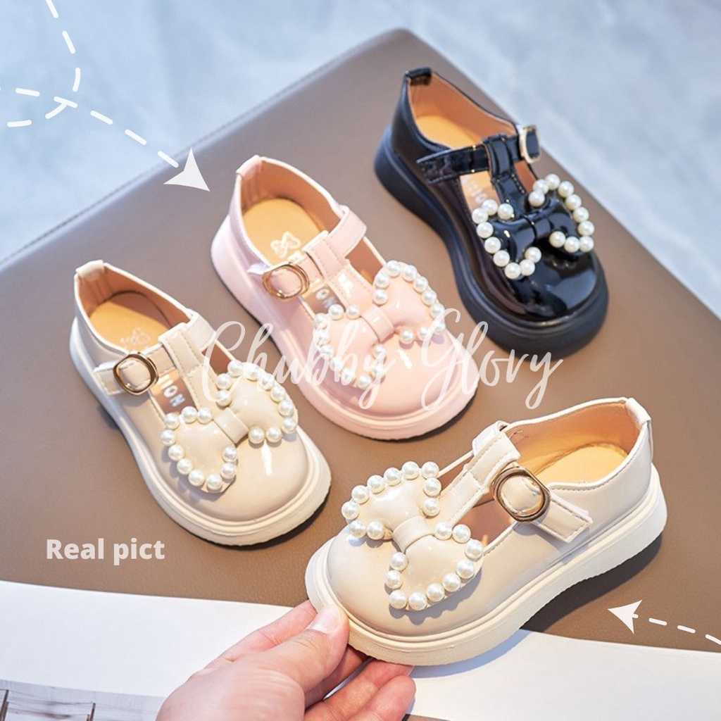 SH2246 Sandal Sepatu Pantofel slip on Anak Bayi Perempuan Pesta Import Usia 3 bulan sd 4 Tahun size 21 - 30