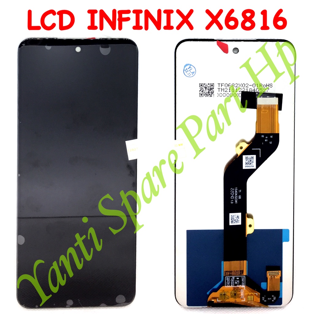 Lcd Touchscreen Infinix Hot 12 Hot 12 Play X6816 X6817 Original Terlaris New