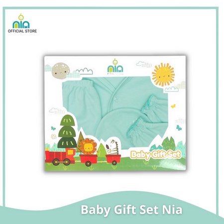 NIA Baby Set Paket Kado Baju Bayi Newborn Unisex Motif Polos 0-3 Bulan