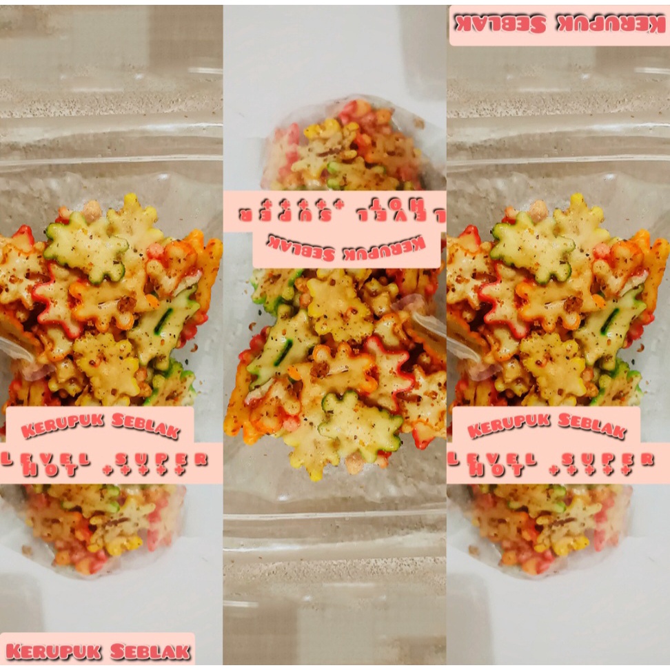 

Kerupuk Seblak Ekstra Pedas kemasan 300 gr