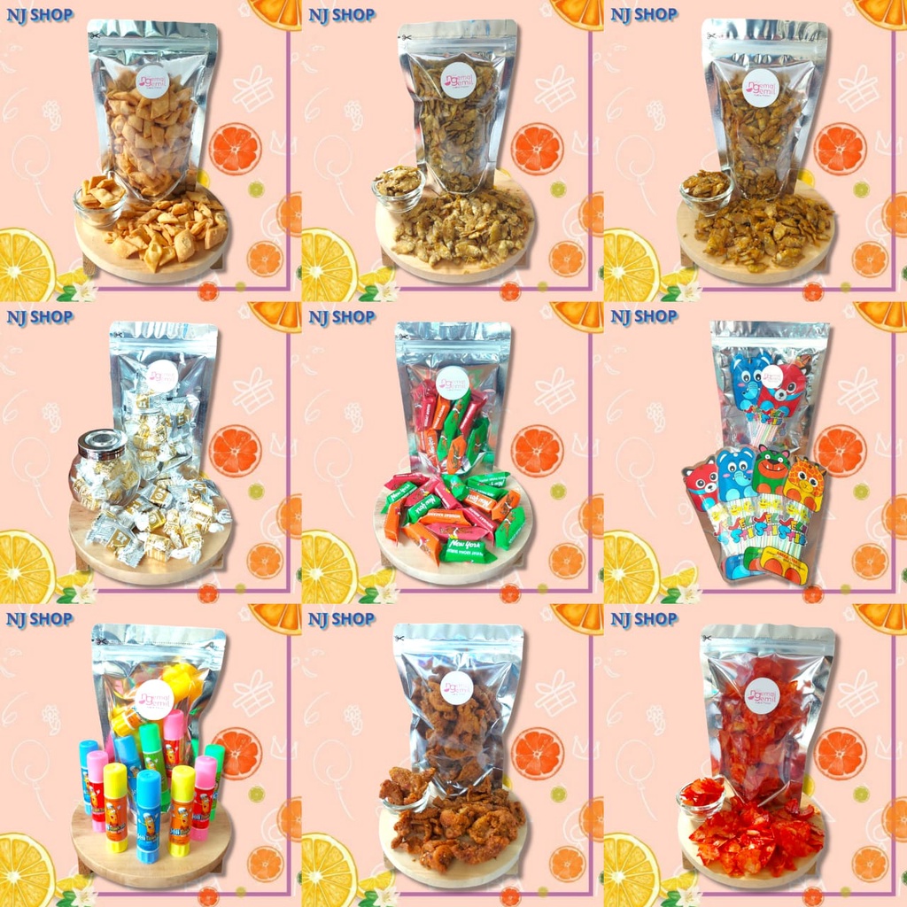 [Snack dan Permen Original] - Aneka Snack Halal Manisan Haw Flakes Ketapang Cermai Permen Jeli Stik Kualitas Premium