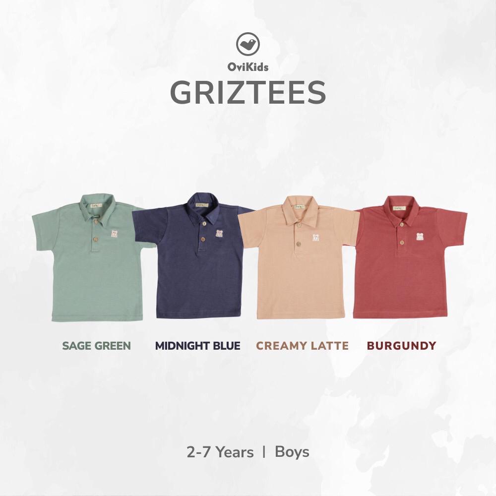 GRIZTEES KAOS POLO ANAK LAKI-LAKI BAJU POLO KERAH BORDIR ANIMAL ANAK LAKI-LAKI 1-6 TAHUN OVIKIDS