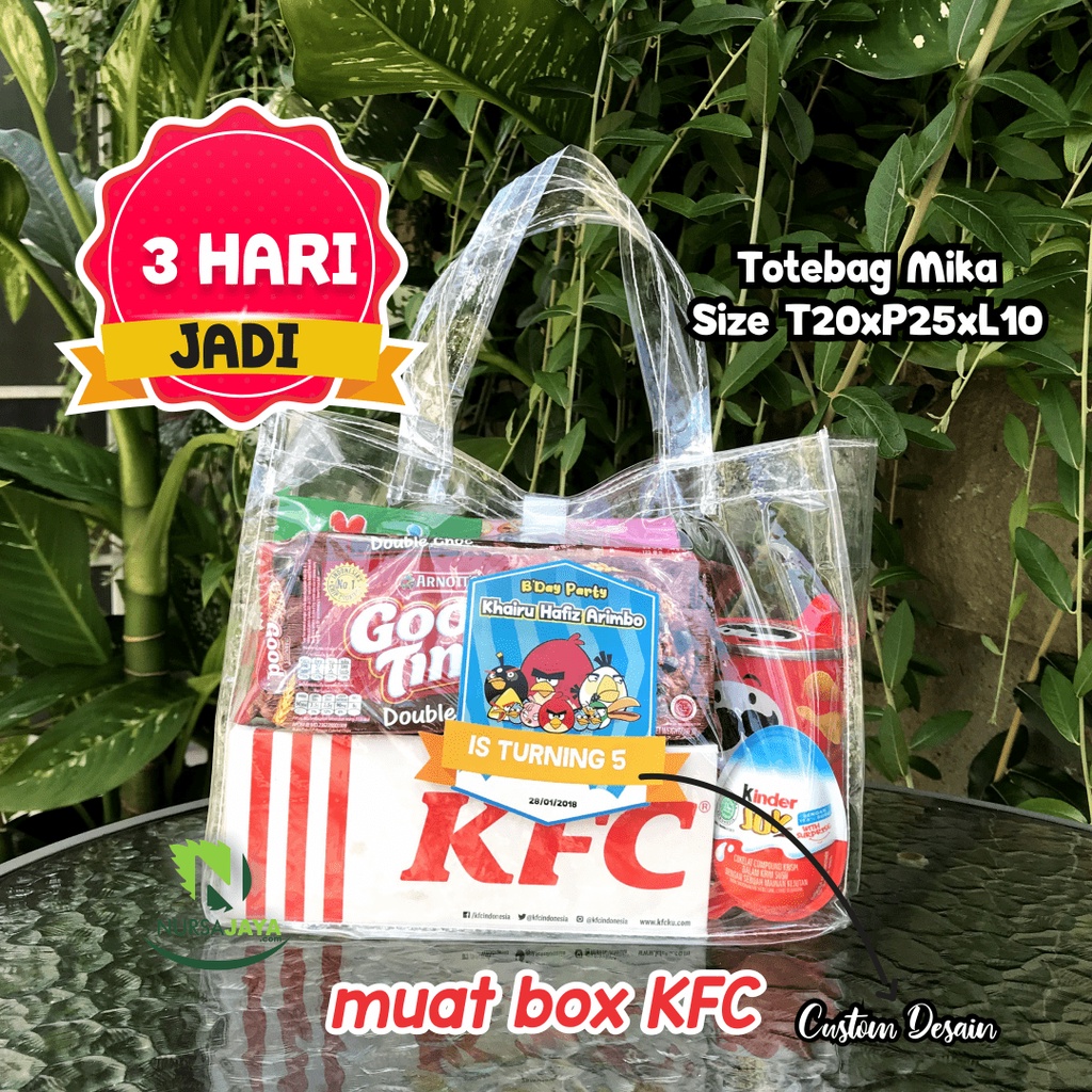 

20x25x10 0,13 Tas Ultah / Tas Ulang Tahun Tas Ultah Souvenir (Landscape) Muat KFC