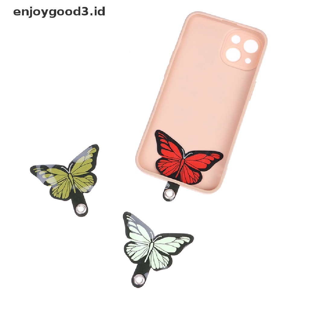 [Rready Stock] Ponsel Kupu-Kupu Kartu Paking Kalung Klip Snap Aksesoris Kabel Gantung (ID)
