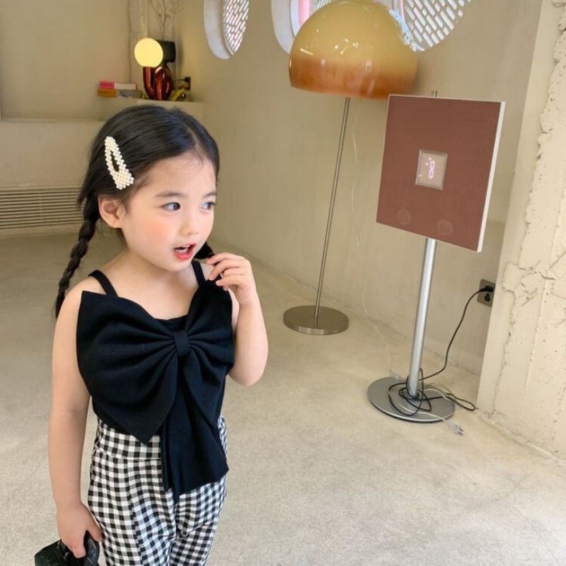 Crop Top Atasan Anak Perempuan Butterfly 1-3 Tahun