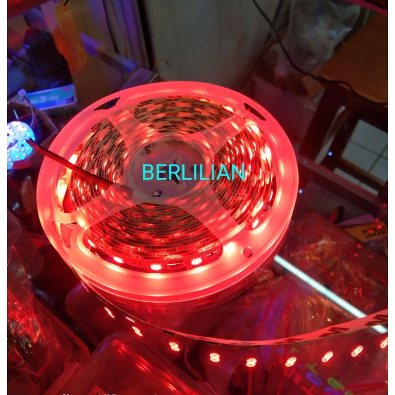 Led strip SMD 5050 MERAH dc 12v ip33 1rol panjang 5meter indor