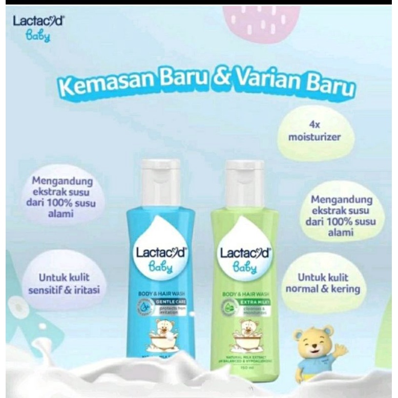 Lactacyd baby liquid soap gentle care | milk ekstrak