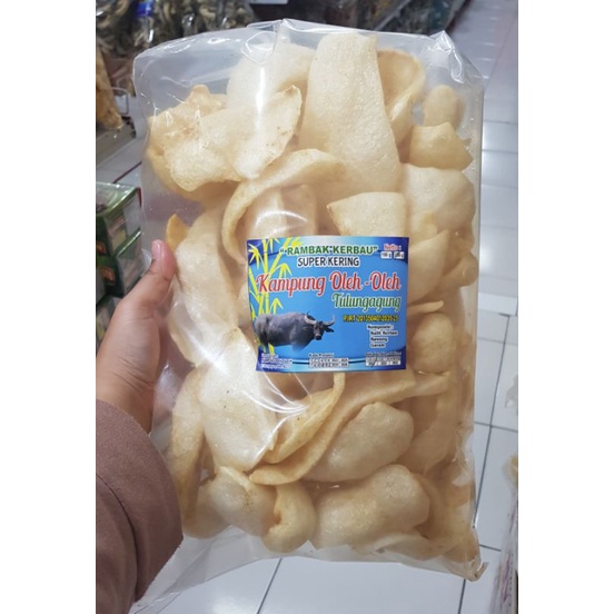 

KERUPUK RAMBAK KERBAU SUPER KERING KHAS TULUNGAGUNG 250 GRAM