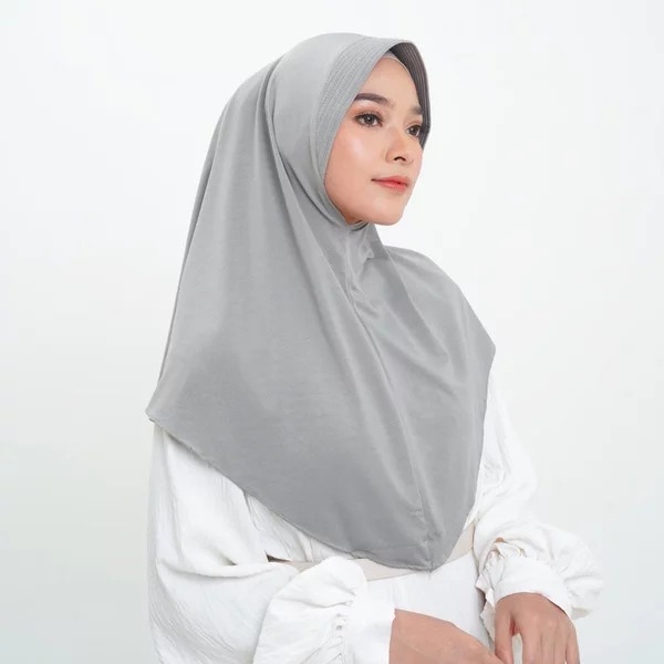 BERGO HAMIDAH / BERGO JERSEY MENUTUP DADA / HIJAB INSTAN PREMIUM 100%