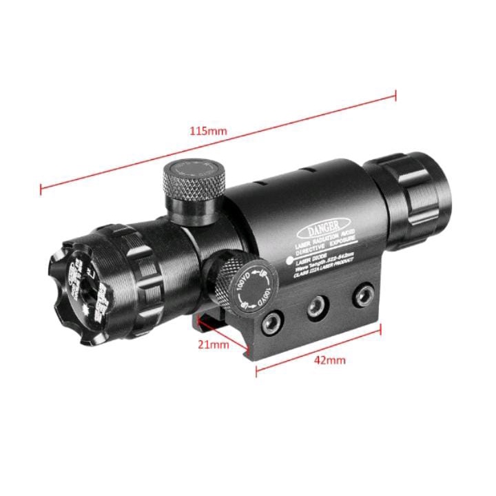 Laser Senapan Nyala Hijau dan Merah - Scope Siang Malam Fullset - Laser Scope Pointer Berburu