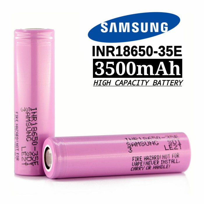 SAMSUNG 35E SDI INR18650-35E 3500MAH 18650 BATERAI BATTERY 13A