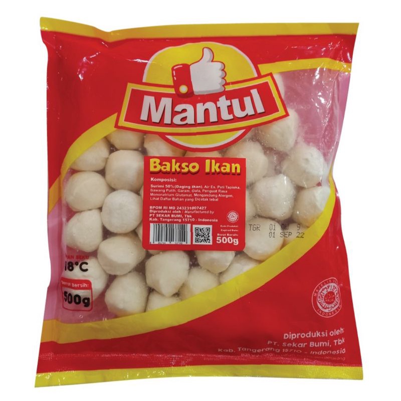 

Bakso Ikan Mantul 500gr