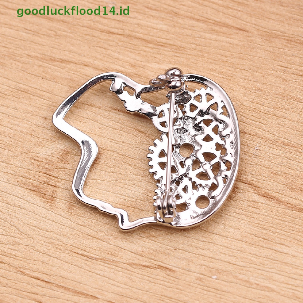 [GOOGFOUR] Vintage Brain Shape Bros Kerah Lencana Korsase Pin Dekoratif Perhiasan Hadiah [TOP]