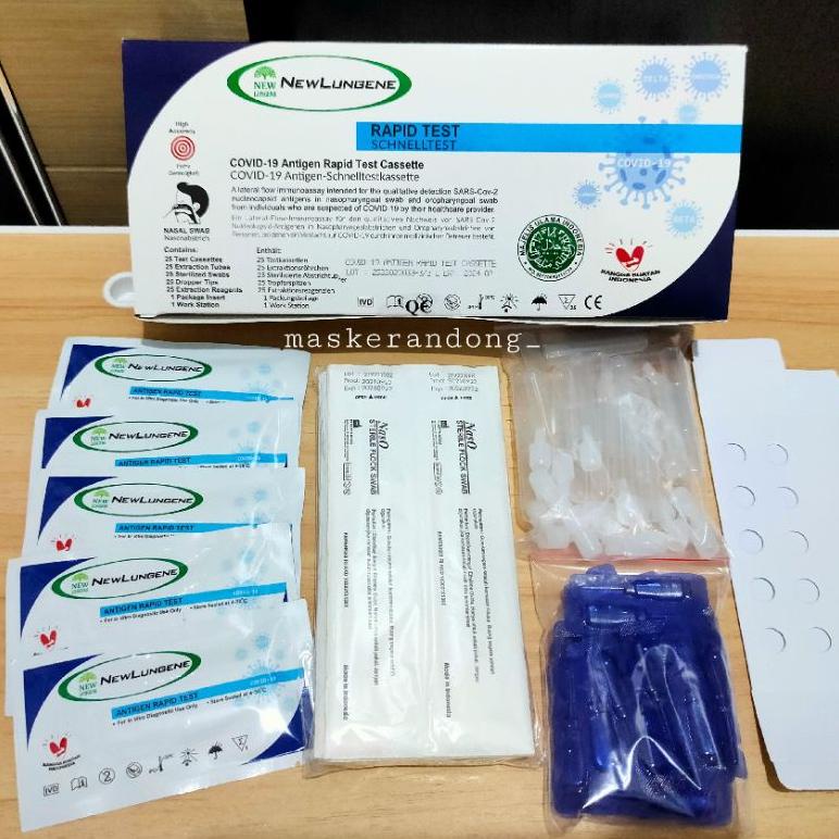 Jual Rapid Test Antigen New Lungene Biru Ecer Deteksi Omicron Dan Delta ...