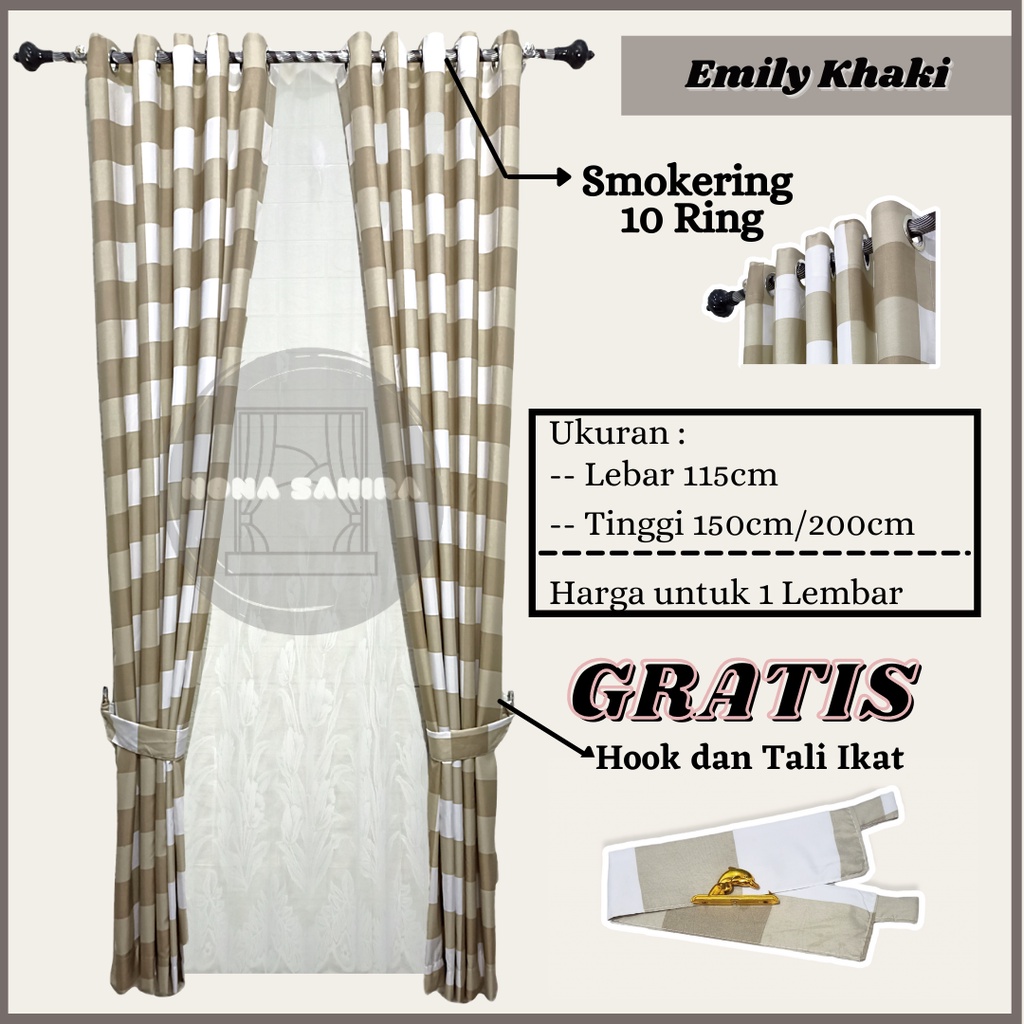 GORDEN MINIMALIS KATUN MODEL SMOKERING JENDELA PINTU TIRIA SMOKERING MOTIF TERLARIS