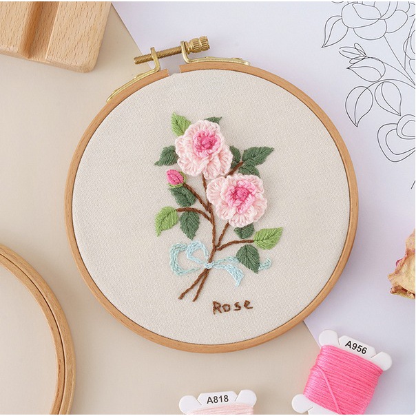Embroidery Sulam Mini Kit Set Cross Stitch Bordir Handmade material beginners handicraft DIY