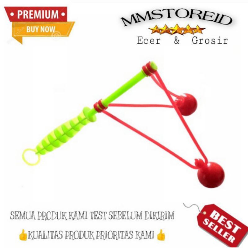 MM - Lato lato gagang stick / Mainan latto bola etek etek mainan lato lato gagang besar dan kecil ma