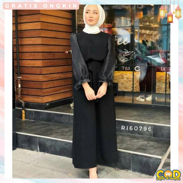 Baju Gamis Rona Maxy Dewasa Mewah Pesta Kondangan Casual Dress Terbaru 2023 Wanita Gsmis Cewek Dres 
