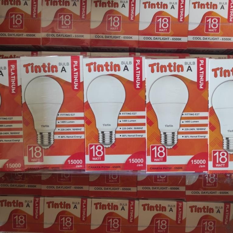 Bohlam LED TinTin Platinum 18 Watt Murah &amp; terang Lampu Hemat Energi