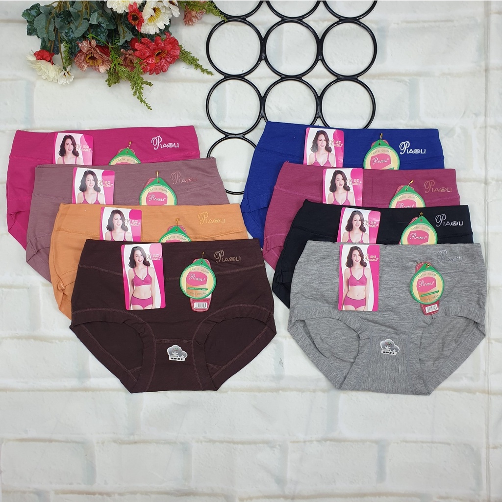 CD PIAOLI 1608 Celana dalam wanita katun, CD kaos wanita katun tebal harga 3 pcs.