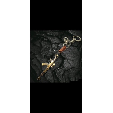 Gantungan Kunci Motor Mobil Lucu Senapan AK47