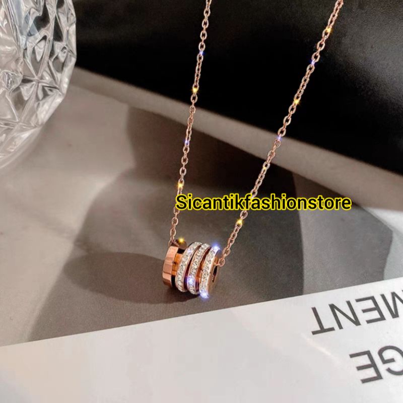 Kalung Titanium Fashion Wanita Anti Karat Selamanya Kalung Titanium Trending Asli Titanium Fashion Style Wanita Korea