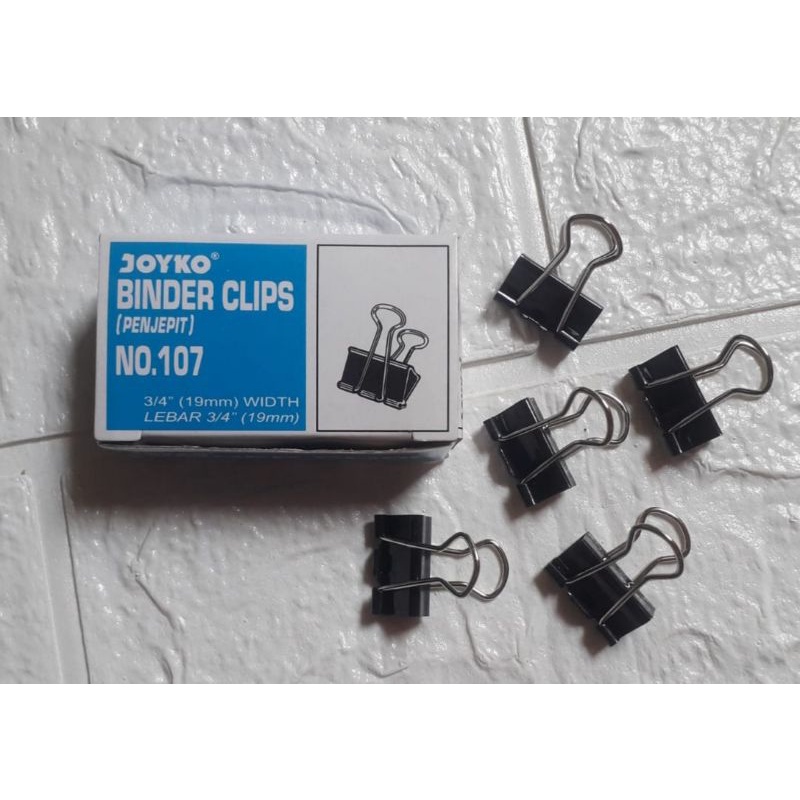 

Binder Clips Joyko No 107 | Binder Klip Uk 3/4 Inch / 19mm