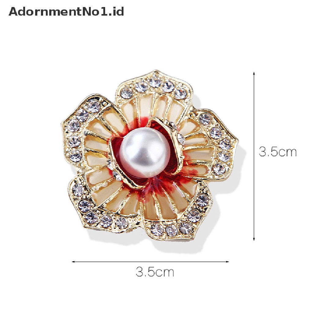 [AdornmentNo1] Bros Enamel Mutiara Klasik Untuk Wanita Fashion Perhiasan Aksesoris Mantel [ID]