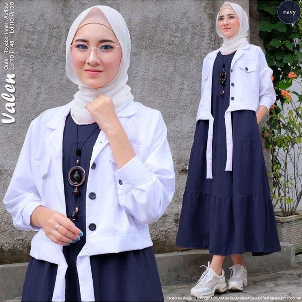 INER DRESS CRINKLE AIRFLOW WANITA REMPEL SUSUN TANPA LENGAN