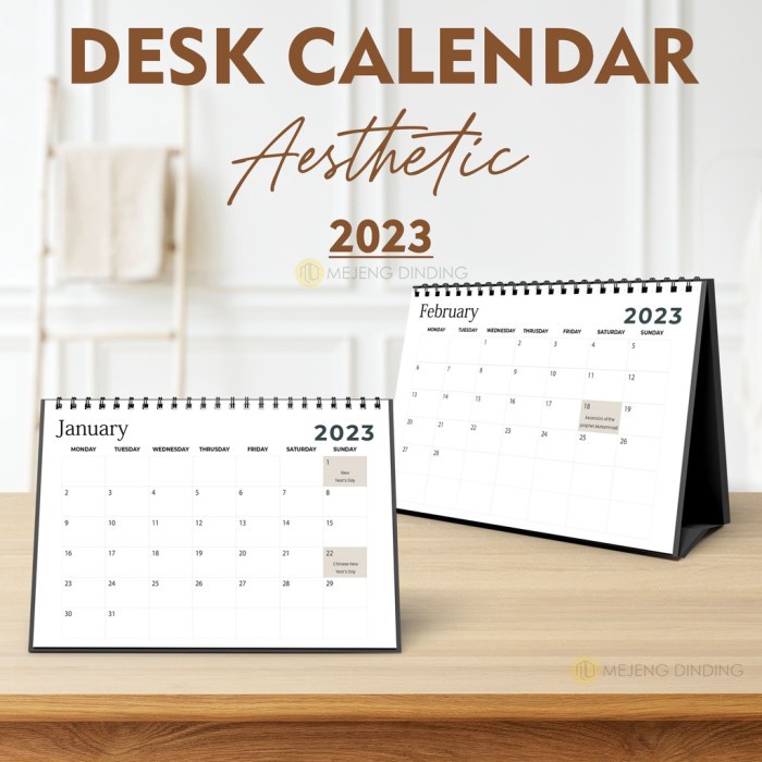 

Agenda Kalender Meja 2023 Simpel Planner Agenda