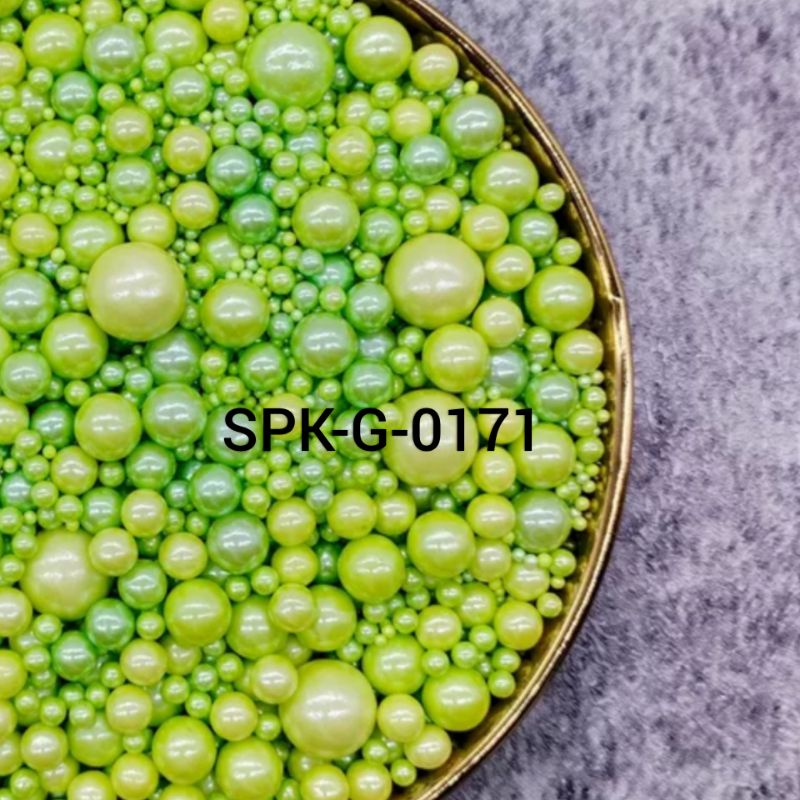 

SPK-G-0121 SPRINKLES/SEUGAR BEADS/SPRINKEL GREEN IJO HIJAU