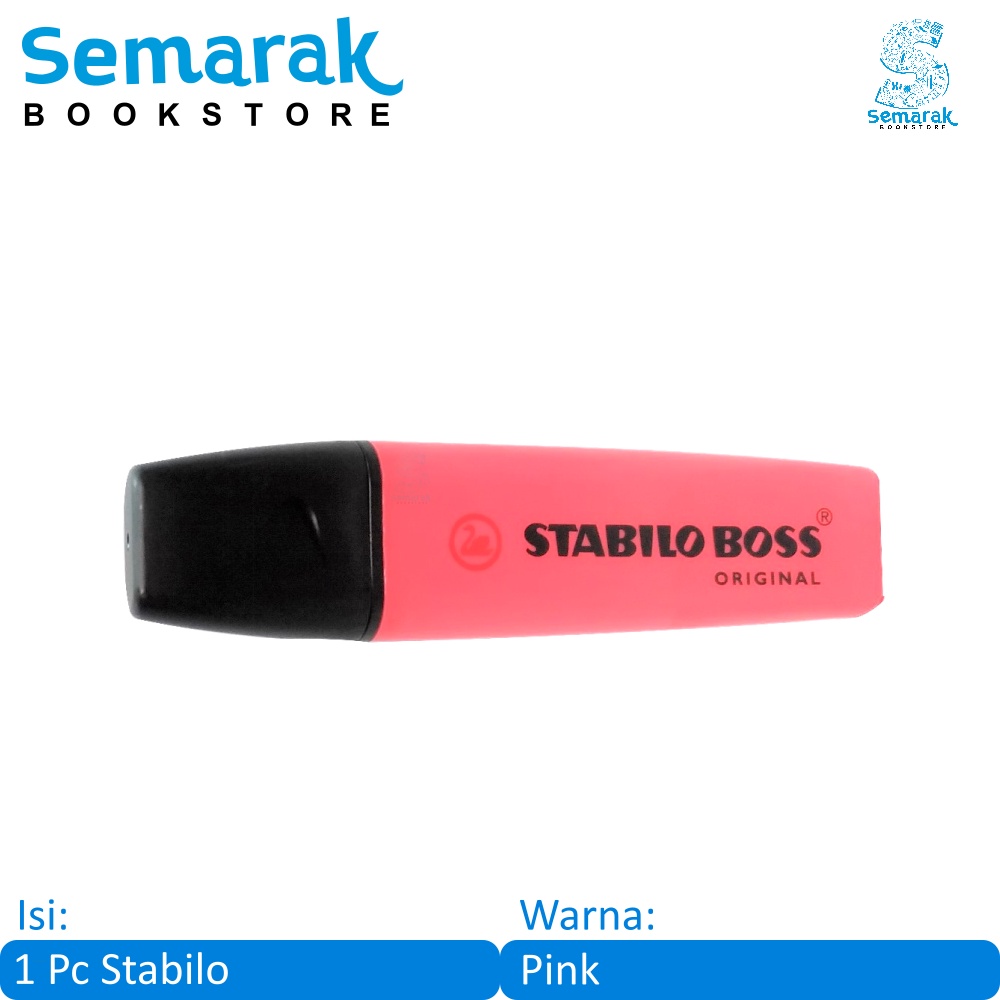 

Stabilo 70/56 Boss Original Highlighter Fluorescent Color - Pink [1 Stabilo]