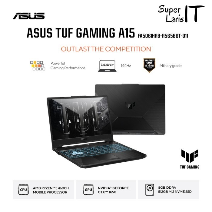 ASUS TUF Gaming FA506IHRB Ryzen 5 4600H 8GB 512GB GTX1650 15.6 W11 OHS