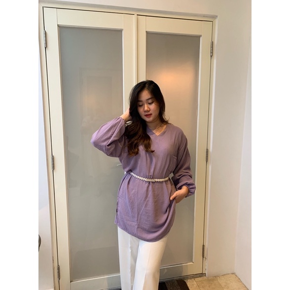 JOSHIN Tiara shirt - tunik crinkle - tshirt pocket airflow