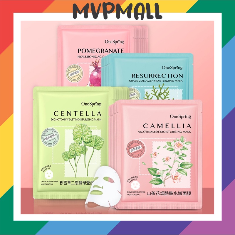 [BISA COD] ONE SPRING PLANT EXTRACT SHEET MASK MASKER WAJAH