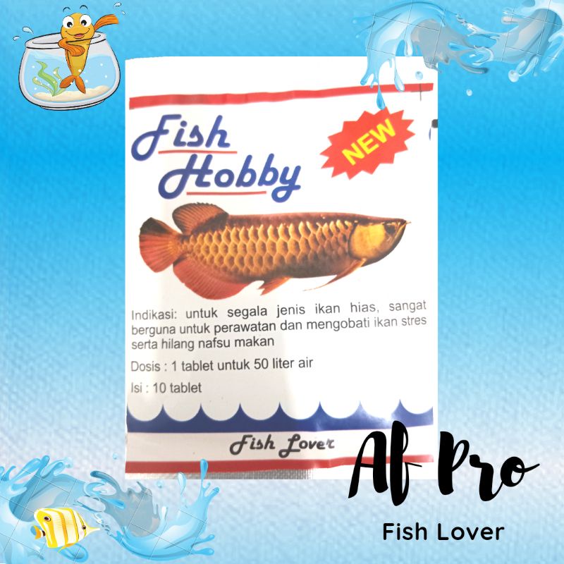 Obat Vitamin Ikan Hias Fish lover FISH HOBBY TABLET