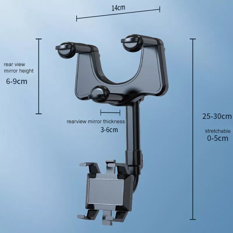 MH - Holder Kaca Spion Mobil Flexible Rearview Mirror Phone Holder H59