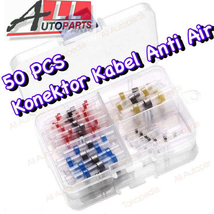 

Isolasi Bakar Selongsong Anti Air Heat Shrink Solder Waterproof 50 pcs