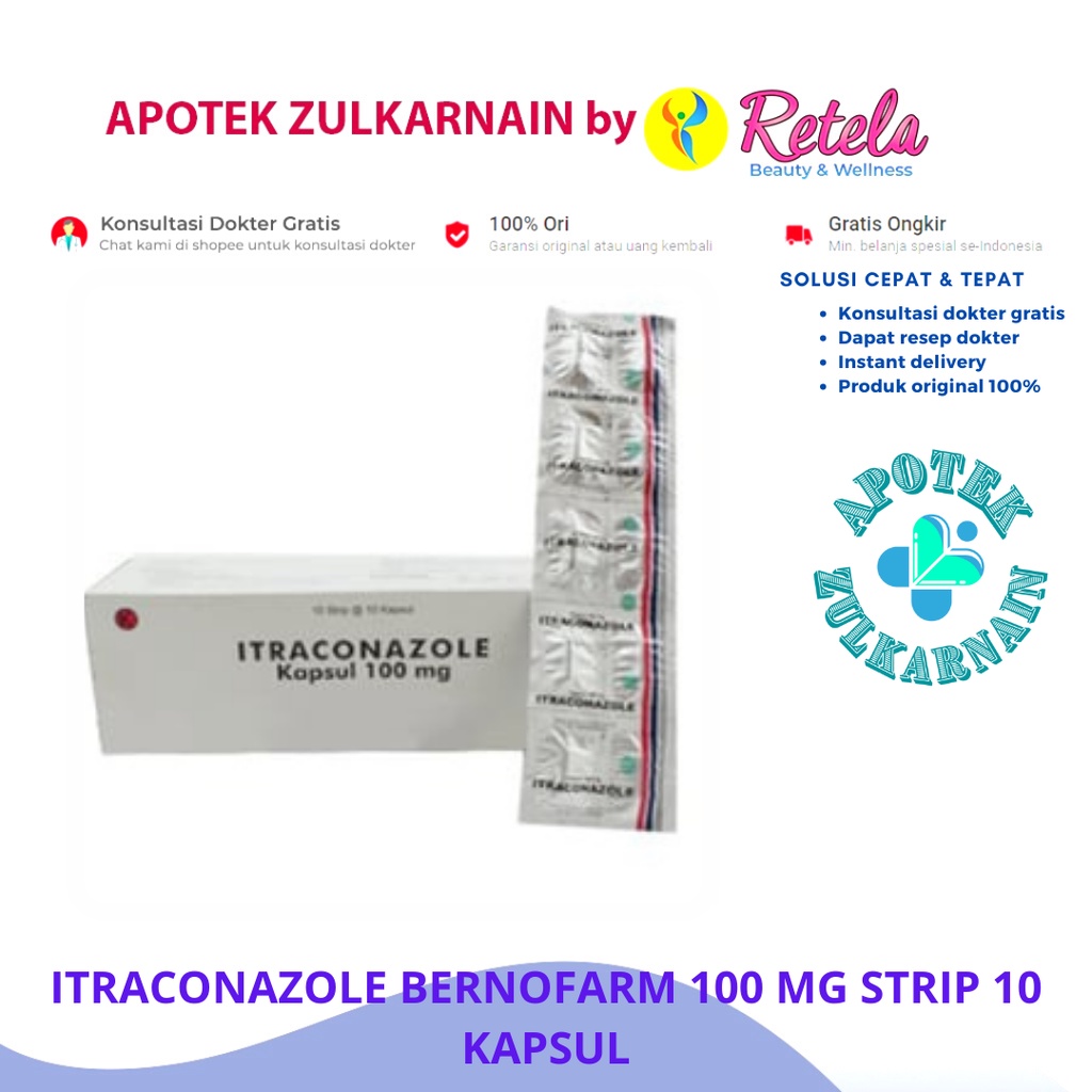 Jual Itraconazole Bernofarm Mg Strip Kapsul Shopee Indonesia